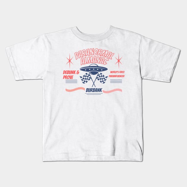 ufo racing Kids T-Shirt by Paranormal Almanac